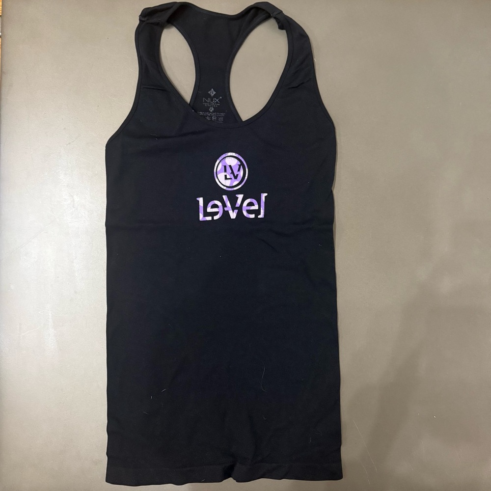 ♻️LAST DAY 4/24 - MAKE AN OFFER♻️ NUX Black Tank with Purple Level Logo